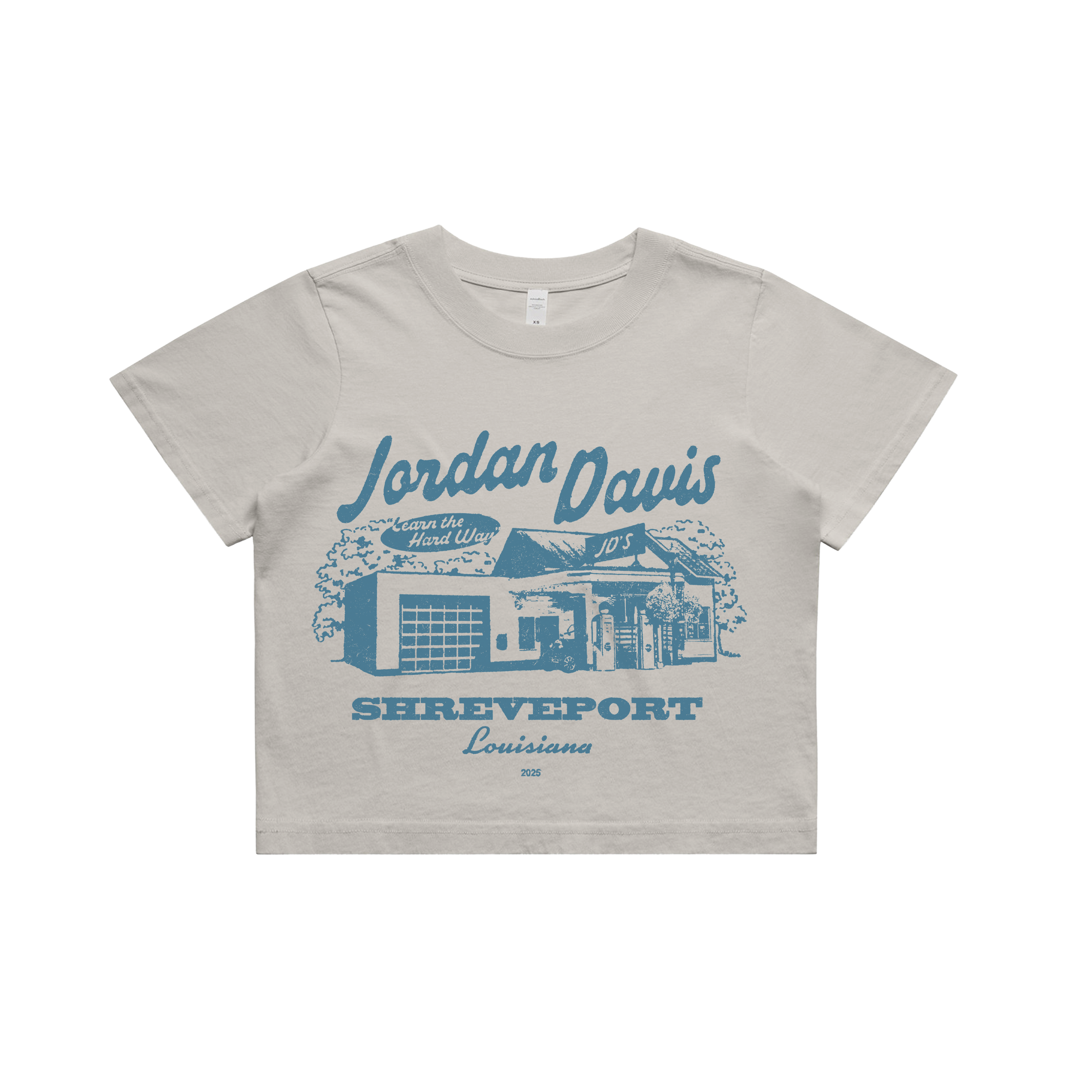 Jordan Davis - JD's Garage Ladies Crop Tee