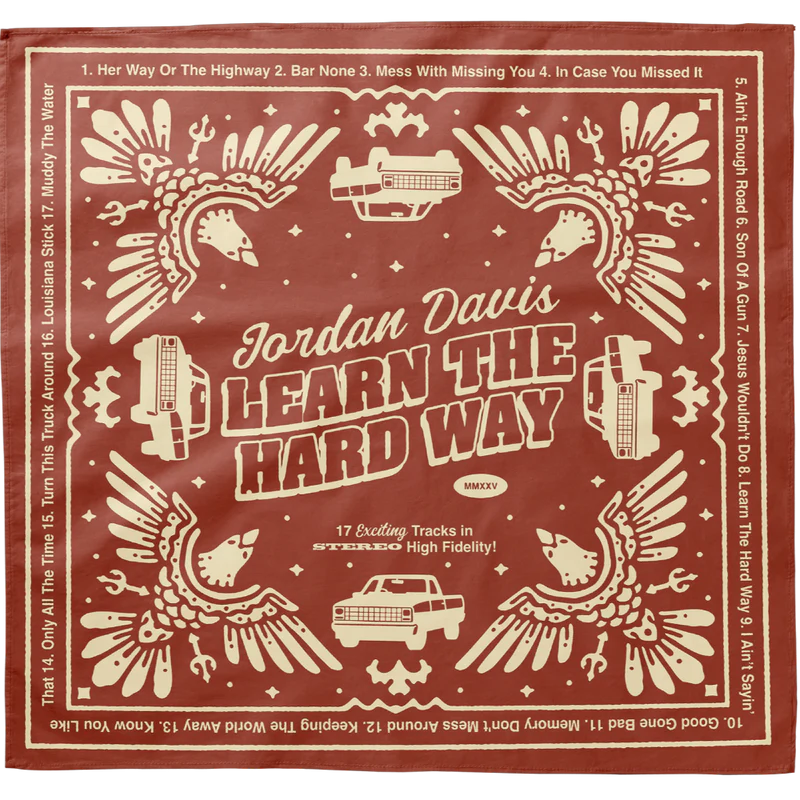 Jordan Davis - Learn The Hard Way Bandana